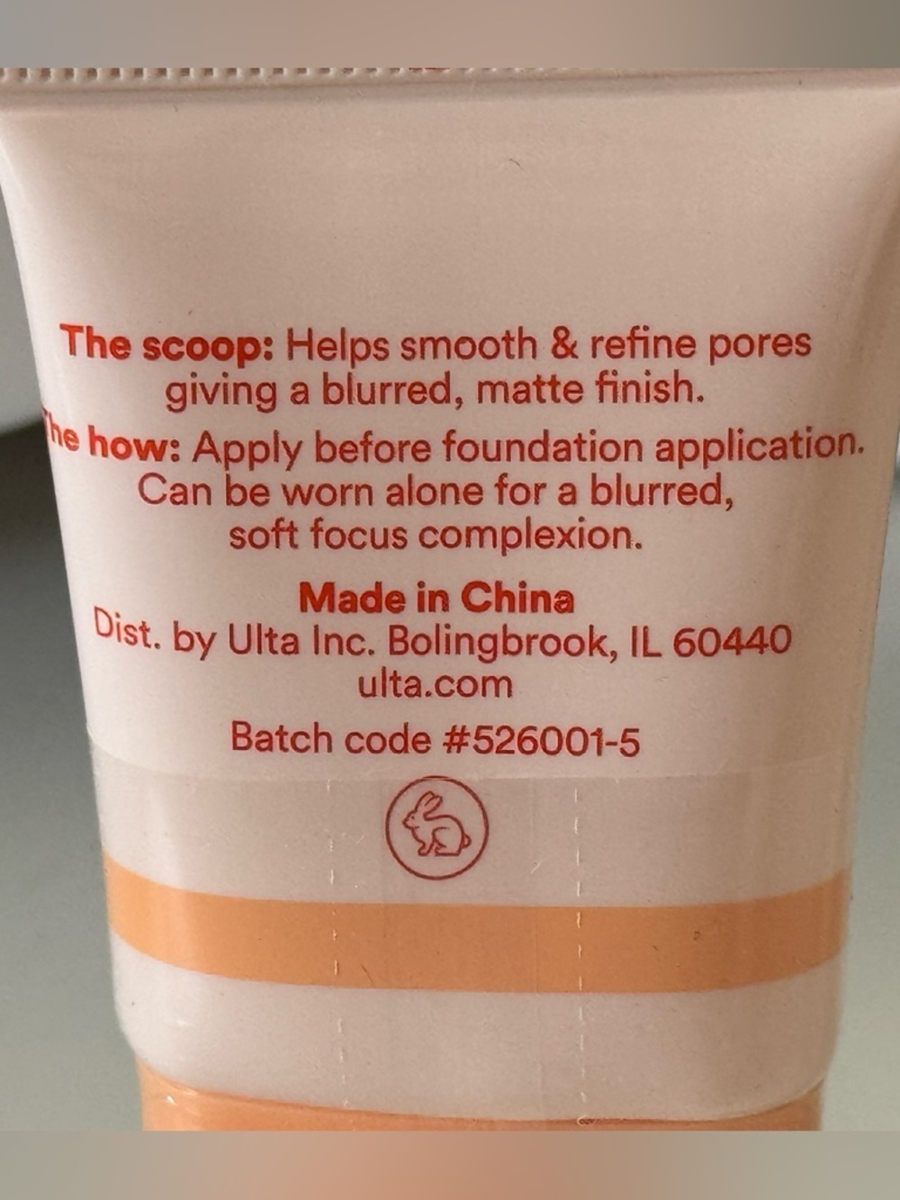 3/$15 Ulta Beauty Soft Blur Face Primer Travel Size 15 mL Poreless - Picture 3 of 5